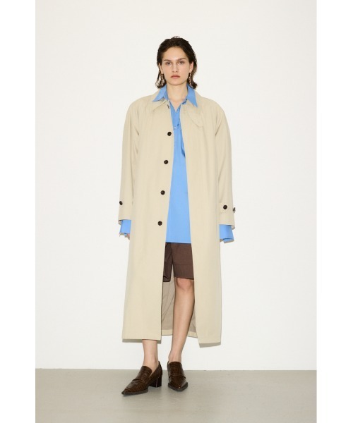 THROW by SLY（スローバイスライ）の「THROW　DOLMAN SOUTIEN COLLAR COAT ドルマン ステンカラー コート（ステンカラーコート・レディース・ライトベージュ/ベージュ・FREE）」の10枚目の写真