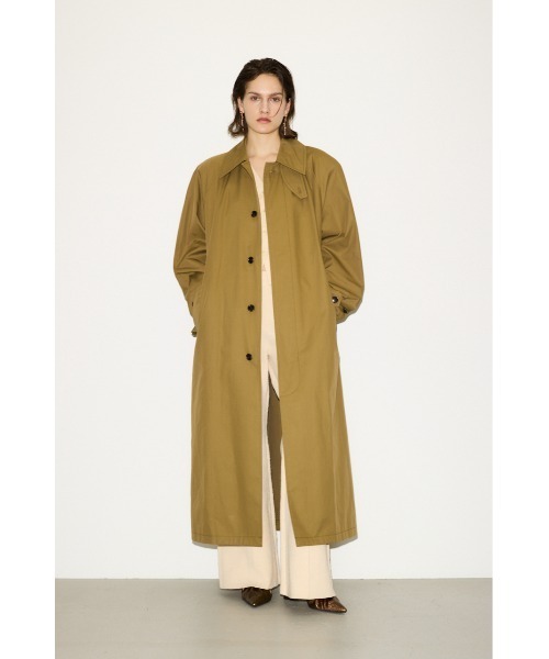 THROW by SLY（スローバイスライ）の「THROW　DOLMAN SOUTIEN COLLAR COAT ドルマン ステンカラー コート（ステンカラーコート・レディース・ライトベージュ/ベージュ・FREE）」の6枚目の写真