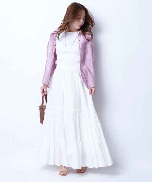 JUSGLITTY 新品未使用タグ付き カラーシアーシャツ カラーシアーシャツ | シャツ・ブラウス | JUSGLITTY（ジャス