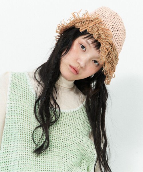 セール】【MISU A BARBE(ミスアバルブ）】MELTED HAT/ハット