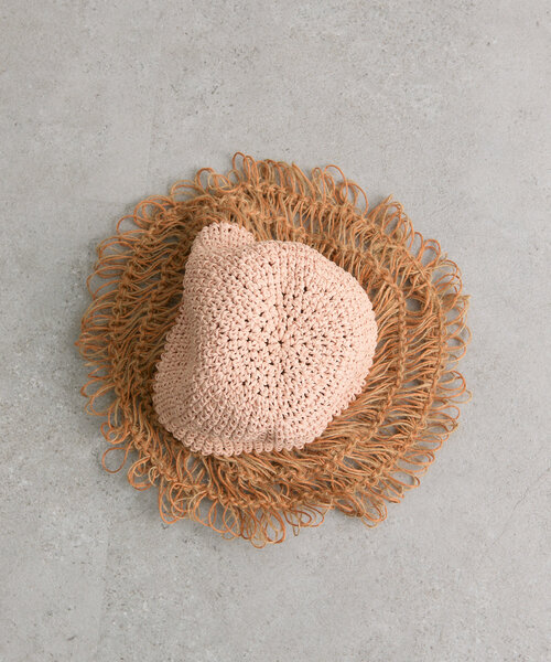 ear PAPILLONNER（イアパピヨネ）の「【MISU A BARBE(ミスアバルブ）】MELTED HAT/ハット（ハット・レディース・ネイビー/オレンジ・FREE）」の15枚目の写真