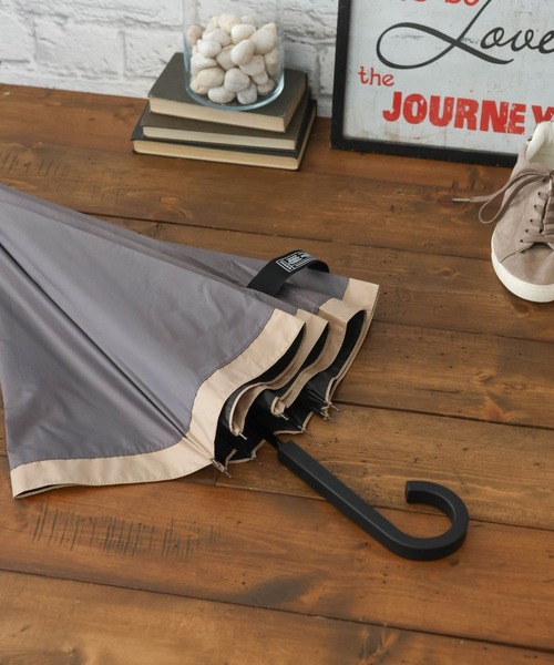 BAYFLOW（ベイフロー）の「[遮熱・UVカット100%]切り継ぎ晴雨兼用傘60cm（長傘・レディース・ブラック/グレー・0）」の5枚目の写真