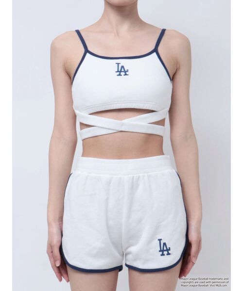 GYDA（ジェイダ）の「GYDA［MLB］フロントクロスビスチェ（キャミソール・レディース・グレー/オフホワイト/ブラック・FREE）」の15枚目の写真