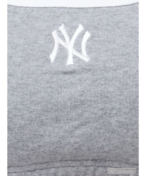 GYDA（ジェイダ）の「GYDA［MLB］フロントクロスビスチェ（キャミソール・レディース・グレー/オフホワイト/ブラック・FREE）」の6枚目の写真