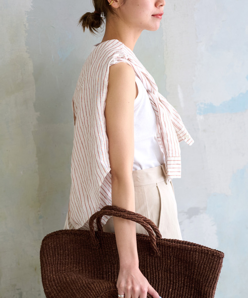 JOURNAL STANDARD relume（ジャーナルスタンダード　レリューム）の「《WEB限定追加》汗ジミ防止コンパクトタンク（タンクトップ・レディース・グレー/ブラック/ホワイト・FREE）」の18枚目の写真