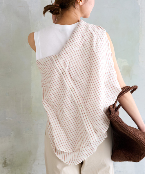 JOURNAL STANDARD relume（ジャーナルスタンダード　レリューム）の「《WEB限定追加》汗ジミ防止コンパクトタンク（タンクトップ・レディース・グレー/ブラック/ホワイト・FREE）」の17枚目の写真