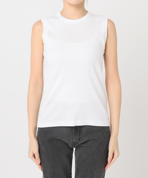 JOURNAL STANDARD relume（ジャーナルスタンダード　レリューム）の「《WEB限定追加》汗ジミ防止コンパクトタンク（タンクトップ・レディース・グレー/ブラック/ホワイト・FREE）」の5枚目の写真