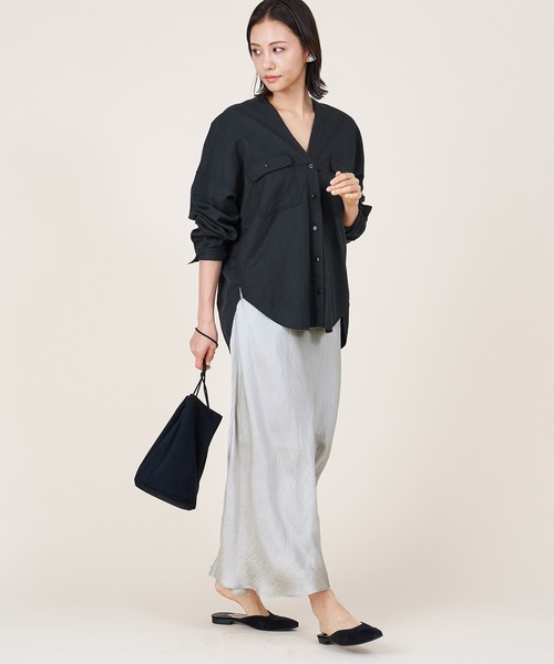 marmors（マルモア）の「【marmors】bias narrow skirt（スカート・レディース・ピンク/ライトグレー/ブラウン・36）」の4枚目の写真