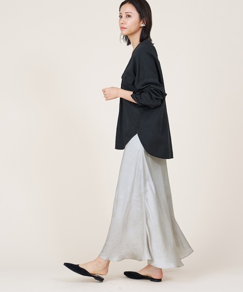 marmors（マルモア）の「【marmors】bias narrow skirt（スカート・レディース・ピンク/ライトグレー/ブラウン・36）」の5枚目の写真