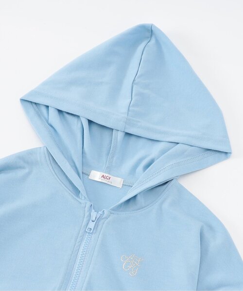 algy(アルジー)の「UVカットパーカー(パーカー・キッズ・オフホワイト/サックスブルー/ブラック・SMALL/MEDIUM/X-SMALL/XX-SMALL)」の14枚目の写真