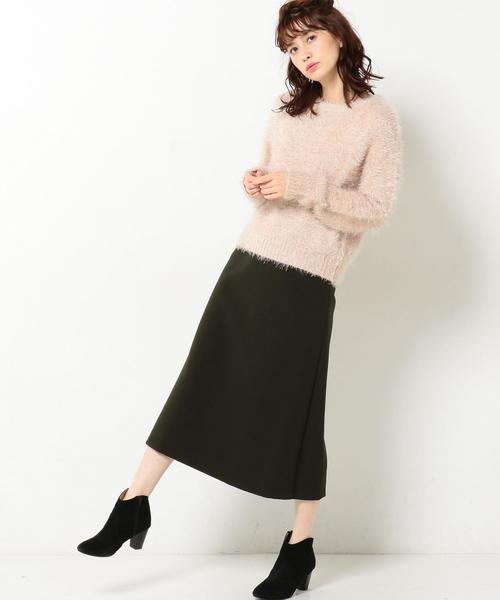 Another Edition(アナザーエディション)の「フェザーヤーンクルーネックプルオーバー/AEFC N/フェザー C/N PO(ニット/セーター・レディース・ベージュ/ネイビー/ライトグレー・フリー)」の12枚目の写真