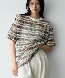 DFFUR.（ディフル）の「オーバーシアーレースTシャツ（Tシャツ/カットソー）」