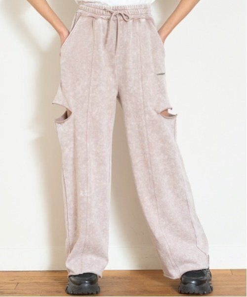 LOVETOXIC(ラブトキシック)の「【LTXC】ヴィンテージ風スリットスウェットパンツ(その他パンツ・キッズ・ブラック/グレー・M:150cm/S:140cm/L:160cm)」の2枚目の写真