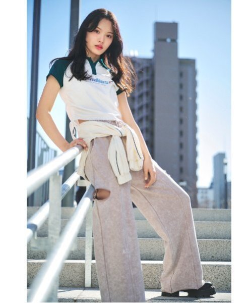 LOVETOXIC(ラブトキシック)の「【LTXC】ヴィンテージ風スリットスウェットパンツ(その他パンツ・キッズ・ブラック/グレー・M:150cm/S:140cm/L:160cm)」の11枚目の写真