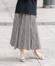 fort point（フォーポイント）の「【FORT POINT/フォートポイント】総柄 フレアスカート（スカート）」