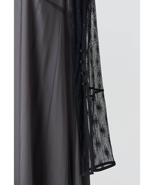 リボンベストセットアップドレス 2点セット チュール ビスチェ 結婚式