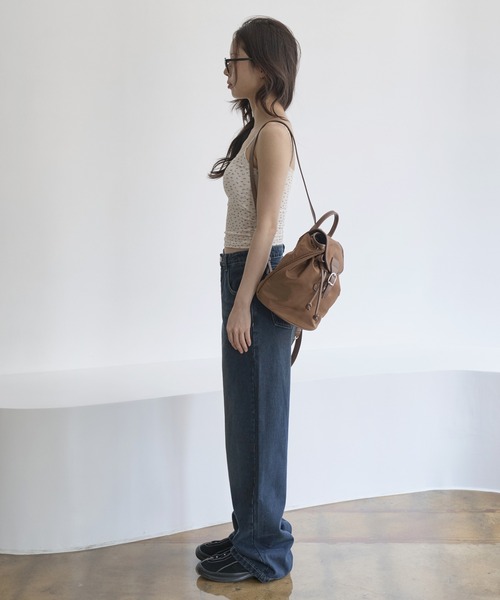 UNE MANSION（ユヌマンション）の「【肩紐調節可能】【カップ付き】レースフラワーパターンキャミソール（キャミソール・レディース・ホワイト/スカイブルー・FREE）」の22枚目の写真