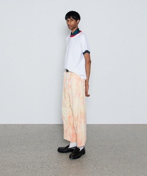 soe(ソーイ)の「Ripped Ringer T Shirts(Tシャツ/カットソー・メンズ・グリーン/ブルー・1/2)」の5枚目の写真