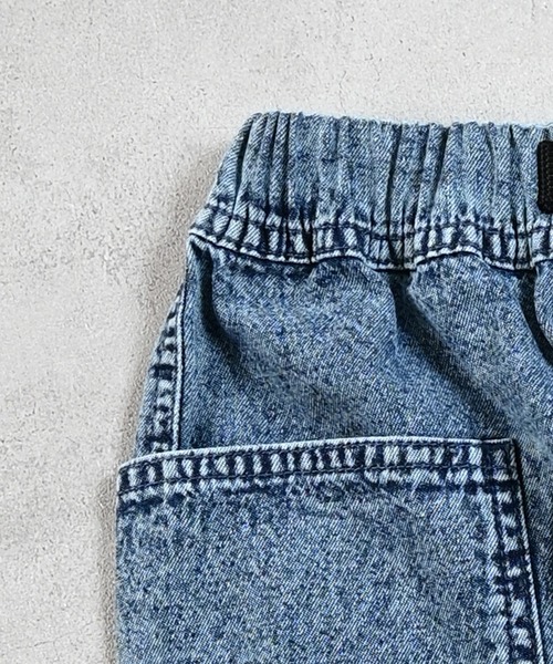 Life Support Products（ライフサポートプロダクツ）の「デニムクライミングBIGポケットショートパンツ（デニムパンツ・キッズ・ネイビー/ブラック・140/150/90/100/110/120/80/130/95）」の8枚目の写真