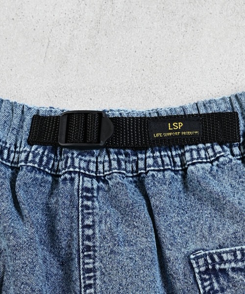 Life Support Products（ライフサポートプロダクツ）の「デニムクライミングBIGポケットショートパンツ（デニムパンツ・キッズ・ネイビー/ブラック・140/150/90/100/110/120/80/130/95）」の12枚目の写真