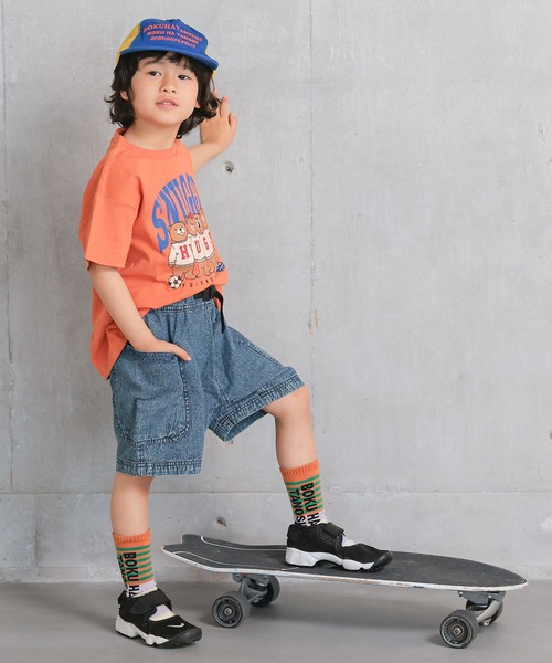 Life Support Products（ライフサポートプロダクツ）の「デニムクライミングBIGポケットショートパンツ（デニムパンツ・キッズ・ネイビー/ブラック・140/150/90/100/110/120/80/130/95）」の12枚目の写真