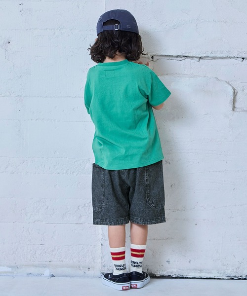 Life Support Products（ライフサポートプロダクツ）の「デニムクライミングBIGポケットショートパンツ（デニムパンツ・キッズ・ネイビー/ブラック・140/150/90/100/110/120/80/130/95）」の18枚目の写真