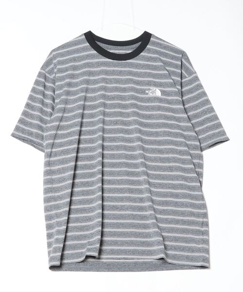 THE NORTH FACE(ザノースフェイス)の「ザ ノース フェイス THE NORTH FACE S/S Free Run Border Crew_ショートスリーブフリーランボーダークルー(Tシャツ/カットソー・メンズ・ブラック/ブルー・LL/S/M/L)」の2枚目の写真