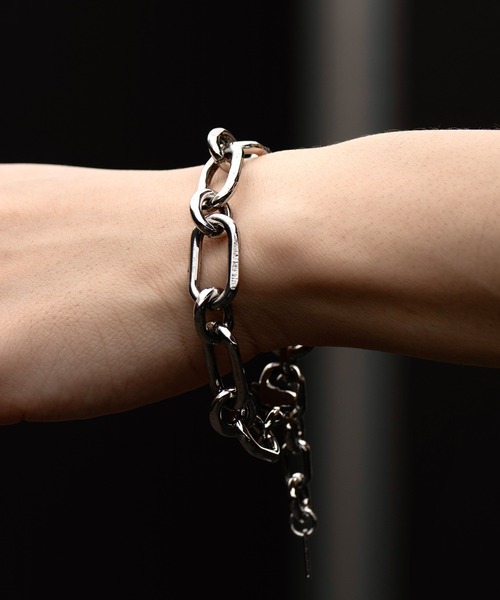 CLEL(クレイル)の「【CLEL】Chain Brass Bracelet/チェーンブラスブレスレット(サイズ調節可)(ブレスレット・メンズ・シルバー系・FREE)」の10枚目の写真
