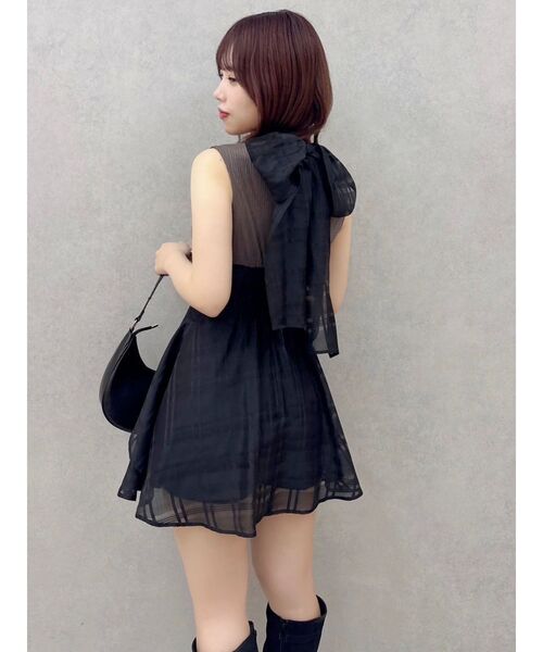 dazzlin（ダズリン）の「【WEB限定】バックリボンシアーミニコルセット