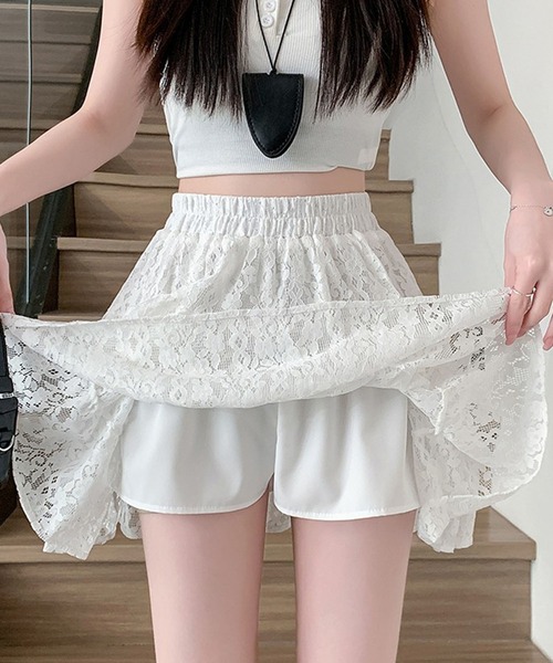 レースティアードミニスカート（スカート）｜leune（ルネ）の