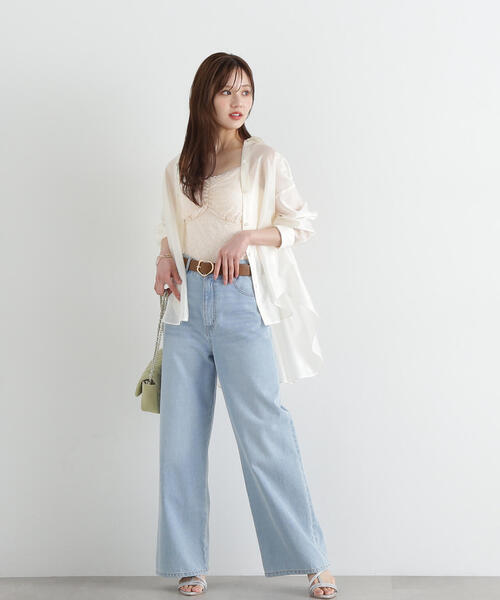 PROPORTION BODY DRESSING(プロポーションボディドレッシング)の「レースカップ付キャミ / 1215160506(キャミソール・レディース・オフホワイト/ブラック/ホワイト・SMALL/MEDIUM)」の10枚目の写真