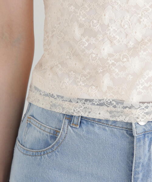 PROPORTION BODY DRESSING(プロポーションボディドレッシング)の「レースカップ付キャミ / 1215160506(キャミソール・レディース・オフホワイト/ブラック/ホワイト・SMALL/MEDIUM)」の16枚目の写真
