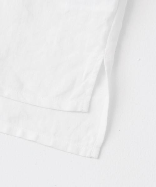 かぐれ（カグレ）の「リネンクルーネックハーフスリーブ（シャツ
