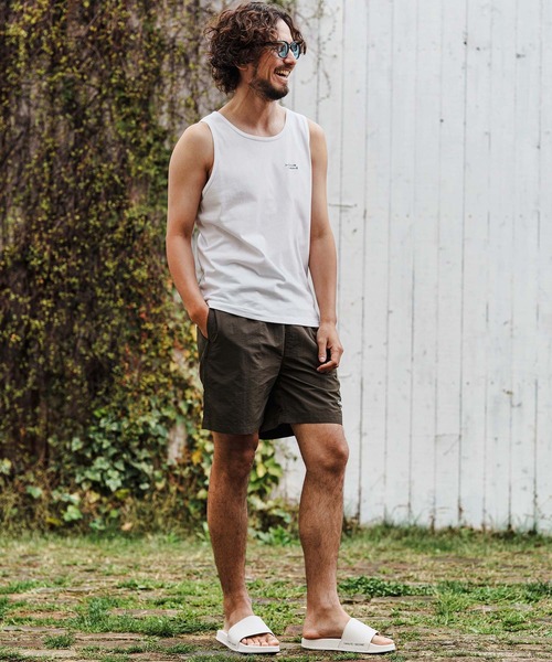 1minute 1second(ワンミニットワンセカンド)の「mta564-cursive print tank top タンクトップ(タンクトップ・メンズ・ブラック×ホワイト/ホワイト×グレー・M/L/XL)」の8枚目の写真