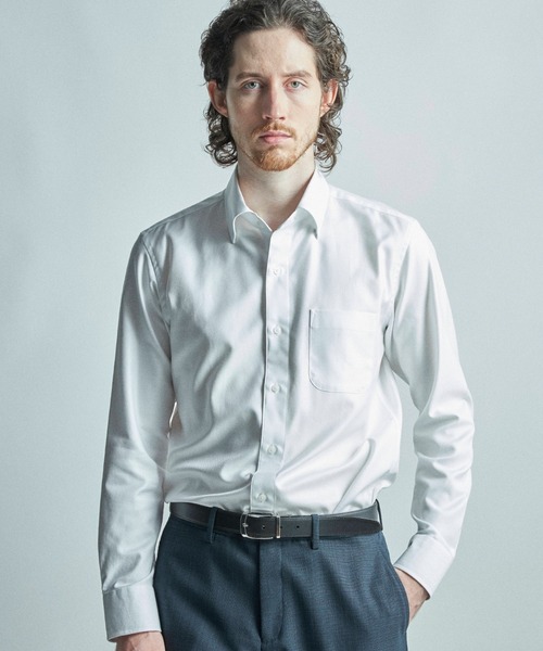 MEN'S BIGI(メンズビギ)の「【ACTIVE TAILOR/アクティブテイラー】コットンツイルドレスシャツ<イージーケア>(シャツ/ブラウス・メンズ・ブルー/ホワイト・04/03/02/01)」の2枚目の写真