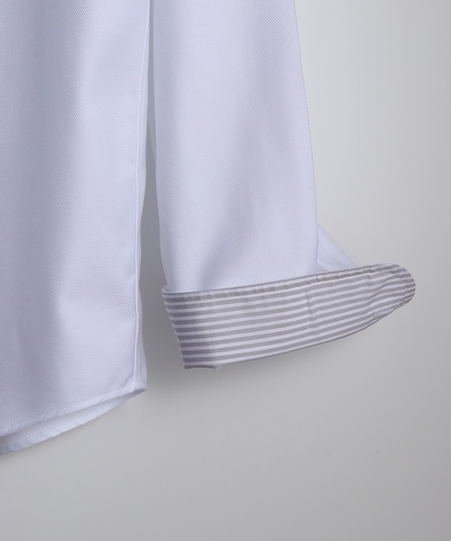 MEN'S BIGI(メンズビギ)の「【ACTIVE TAILOR/アクティブテイラー】コットンツイルドレスシャツ<イージーケア>(シャツ/ブラウス・メンズ・ブルー/ホワイト・04/03/02/01)」の11枚目の写真