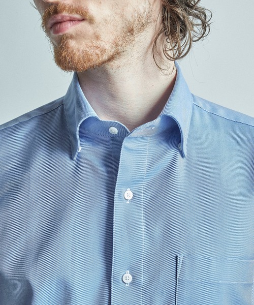 MEN'S BIGI(メンズビギ)の「【ACTIVE TAILOR/アクティブテイラー】コットンツイルドレスシャツ<イージーケア>(シャツ/ブラウス・メンズ・ブルー/ホワイト・04/03/02/01)」の16枚目の写真