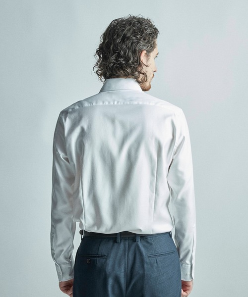 MEN'S BIGI(メンズビギ)の「【ACTIVE TAILOR/アクティブテイラー】コットンツイルドレスシャツ<イージーケア>(シャツ/ブラウス・メンズ・ブルー/ホワイト・04/03/02/01)」の14枚目の写真