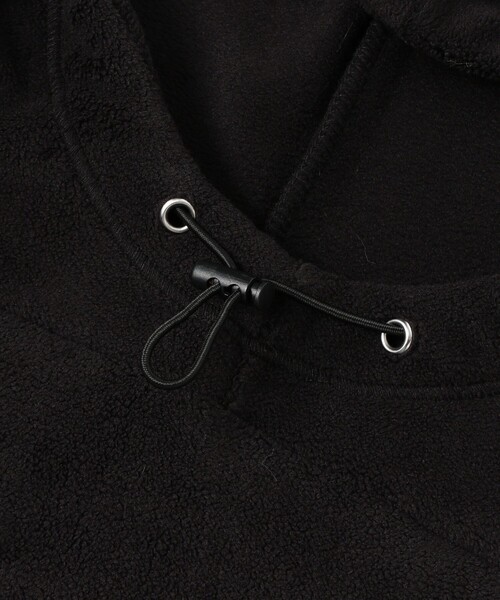 BEAMS GOLF（ビームスゴルフ）の「B.G.THREE / ALL-TIME フリース ネックゲイター（ネックウォーマー/スヌード・メンズ・ブラック/ホワイト・ONE SIZE）」の7枚目の写真