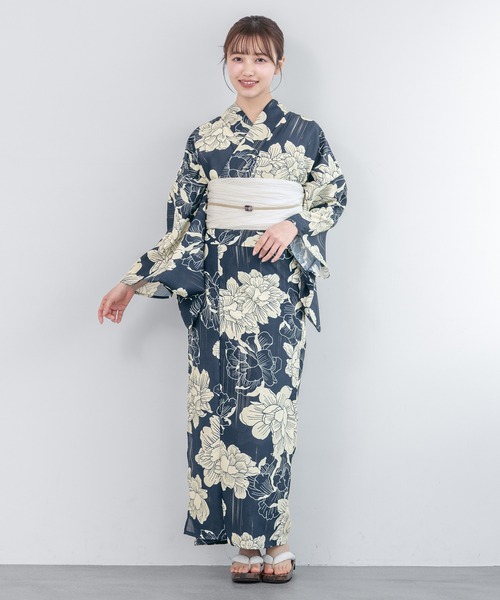 floro by SOUBIEN】浴衣2点セット （浴衣＋兵児帯)（浴衣