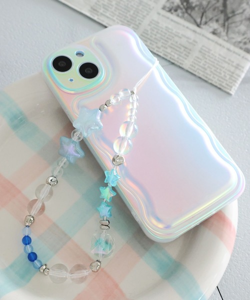 tiny tiny（ティニーティニー）の「モチーフビーズストラップ[tiny tiny(ティニーティニー)]（スマホグッズ・レディース・ライトブルー/ピンク/レッド/ホワイト/ライトピンク・0）」の3枚目の写真