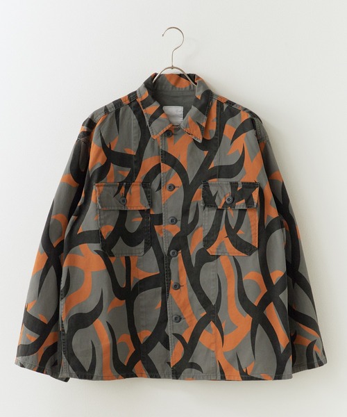 made in standard (メイドインスタンダード)の「MADE IN STANDARD / メイドインスタンダード ATIGUE UNIFORM SHIRT JACKET JACKET メンズ 秋物 秋服 2026年秋冬 冬服(ミリタリージャケット・メンズ・ブラック/グレー・M/L)」の2枚目の写真