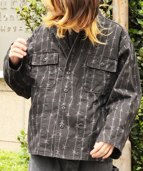 made in standard (メイドインスタンダード)の「MADE IN STANDARD / メイドインスタンダード ATIGUE UNIFORM SHIRT JACKET JACKET メンズ 秋物 秋服 2026年秋冬 冬服(ミリタリージャケット・メンズ・ブラック/グレー・M/L)」の1枚目の写真