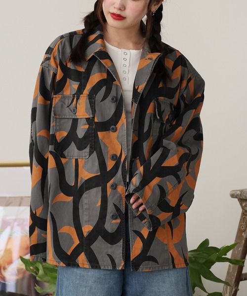 made in standard (メイドインスタンダード)の「MADE IN STANDARD / メイドインスタンダード ATIGUE UNIFORM SHIRT JACKET JACKET メンズ 秋物 秋服 2026年秋冬 冬服(ミリタリージャケット・メンズ・ブラック/グレー・M/L)」の9枚目の写真