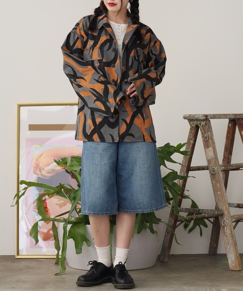 made in standard (メイドインスタンダード)の「MADE IN STANDARD / メイドインスタンダード ATIGUE UNIFORM SHIRT JACKET JACKET メンズ 秋物 秋服 2026年秋冬 冬服(ミリタリージャケット・メンズ・ブラック/グレー・M/L)」の11枚目の写真