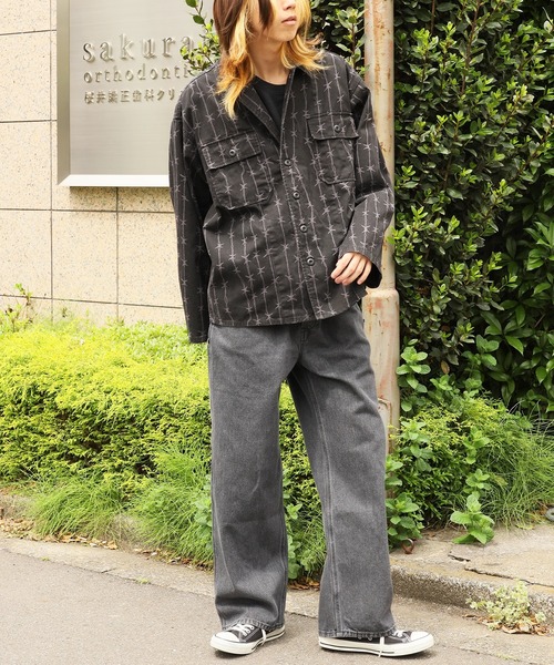 made in standard (メイドインスタンダード)の「MADE IN STANDARD / メイドインスタンダード ATIGUE UNIFORM SHIRT JACKET JACKET メンズ 秋物 秋服 2026年秋冬 冬服(ミリタリージャケット・メンズ・ブラック/グレー・M/L)」の6枚目の写真