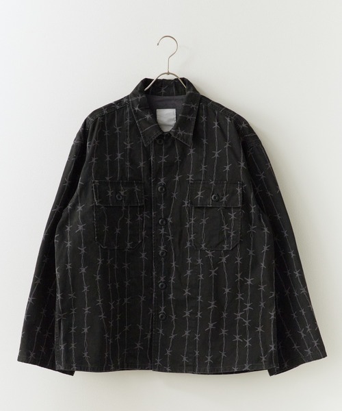 made in standard (メイドインスタンダード)の「MADE IN STANDARD / メイドインスタンダード ATIGUE UNIFORM SHIRT JACKET JACKET メンズ 秋物 秋服 2026年秋冬 冬服(ミリタリージャケット・メンズ・ブラック/グレー・M/L)」の3枚目の写真