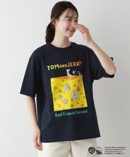 FOUND GOOD(ファウンドグッド)の「U/トムとジェリーTEE(Tシャツ/カットソー・メンズ・ホワイト系5/グレー系2/グレー系8/ネイビー・M/S/L)」の1枚目の写真