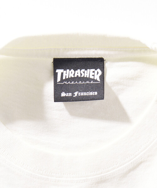 THRASHER（スラッシャー）の「THRASHER/スラッシャー バックロゴフレイムハート Tシャツ(限定展開)(UNISEX)（Tシャツ/カットソー・メンズ・ネイビー/オフホワイト/ブラック・SMALL/LARGE/MEDIUM）」の10枚目の写真