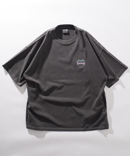 THRASHER（スラッシャー）の「THRASHER/スラッシャー バックロゴフレイムハート Tシャツ(限定展開)(UNISEX)（Tシャツ/カットソー・メンズ・ネイビー/オフホワイト/ブラック・SMALL/LARGE/MEDIUM）」の18枚目の写真